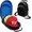 Blue, variant on Hard Hat Travel Case for Baseball Caps 1 Piece Black With Blue - Hat Protector with Handle, Adjustable Shoulder Strap & Luggage Strap, Stores 6 Hats for Travel, Home, Gifts