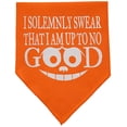 thumbnail image 2 of Up To No Good Screen Print Bandana Orange Small, 2 of 3