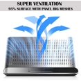 thumbnail image 3 of 16inch Single Fan Lap Chill Mat - Aluminum Panel Laptop Cooling Pad, Heat Protection Laptop Cooler, Adjustable Foldable, 3 of 4