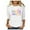 Blanc, variante sur PMVFHDE T-Shirt Décontracté et Élégant pour Femmes à Col Rond avec Manches à Pois et Imprimé Festif de Pâques Blanc, TG