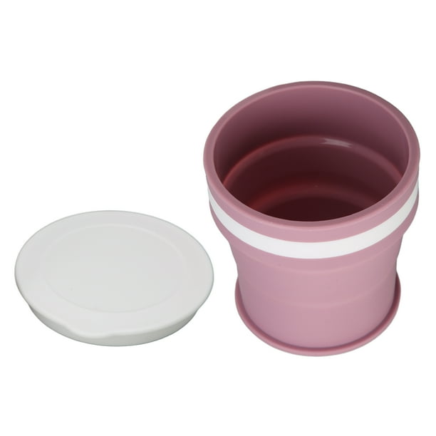 Taza de Café Plegable 350ml Púrpura Silicona Plegable Mini Compacto Conveniente Taza Deportiva Flexible Botella Deportiva con Tapas Plegables Taza de Agua Reutilizable Graduada ANGGREK Otros