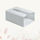 thumbnail image 4 of Porta pañuelos sin rastro, caja de pañuelos de pared, servilletero, caja de almacenamiento de pañuelos, color gris, 4 of 5