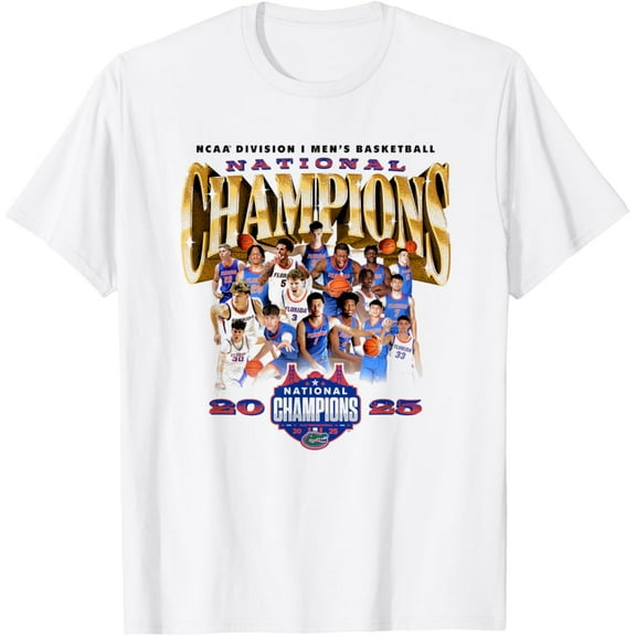 Sam Soft Florida 2025 Men'S Basketball National Champions Nil T-Shirt Full Size S-5XL