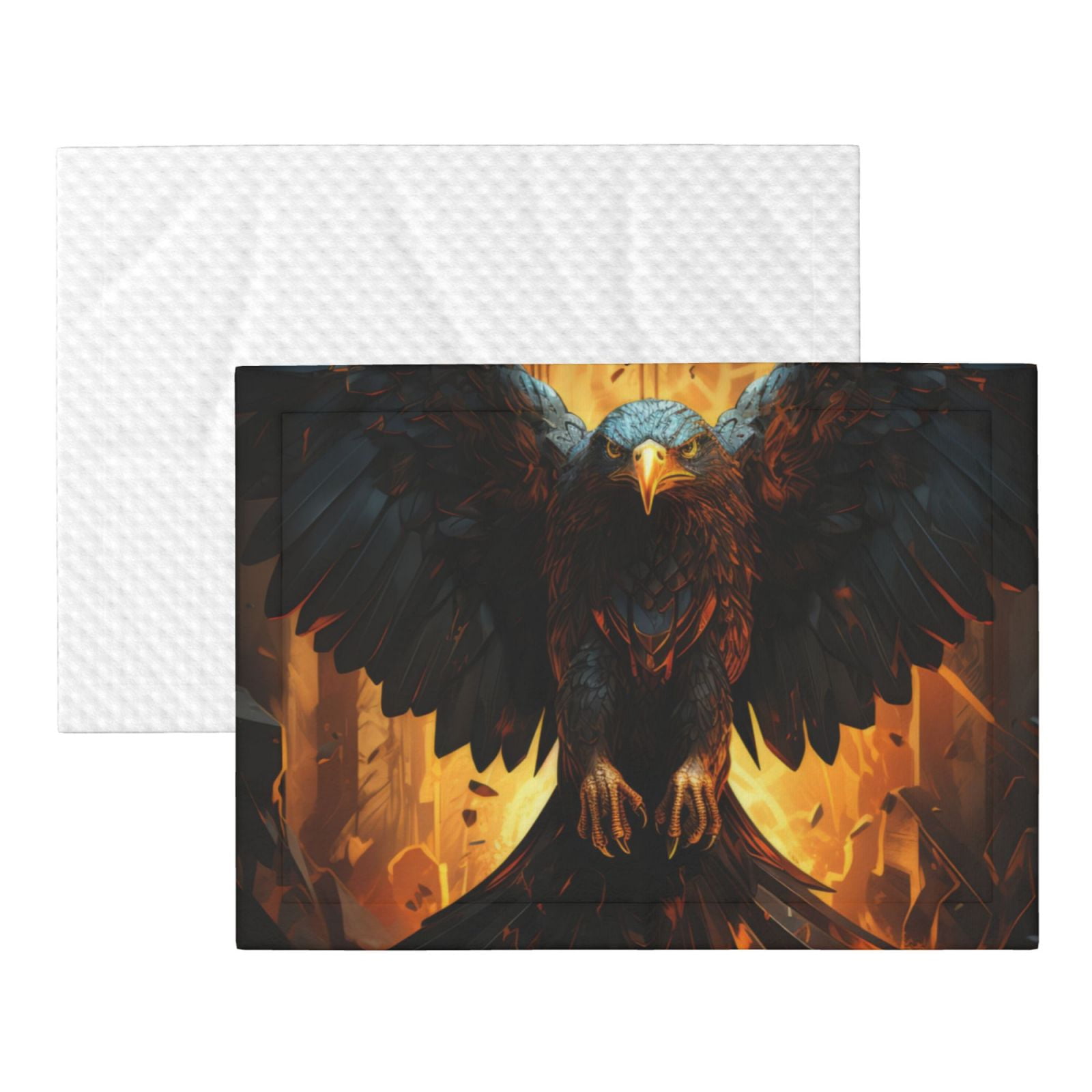 Naloa Cool Black Eagle Dog Blanket, 3 Sizes Cat Blanket for Indoor Cats Large Medium Small Dog Gifts-Small