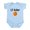 Sky Blue, variant on - Lil' Baller Infant Bodysuit - Baby Light Bodysuit, Size Newborn - 24 Months