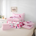 thumbnail image 5 of Feelyou Girly Pink Axolotl Twin Bedding Sets 7-Piece for Teen, Funny Ocean Animal Bedding Comforter Set, Kawaii Cartoon Theme Reversible Sheet Sets, Lightweight Room Decor, 5 of 7