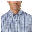 thumbnail image 3 of Kirkland Signature Men's Short Sleeve Sport Shirt Blue Check, X-Large, 3 of 5