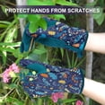 thumbnail image 2 of HOMEIORA Womens Gardening Weeding Working Gloves, Leather Garden Glove for Women Thorn Proof No Stab for Digging, Planting, Pruning, M, 1 Pair, 2 of 7