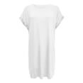 thumbnail image 4 of Afdoent Dresses For Women Casual Short Sleeve Dress With Pockets Crew Neck Loose Fit Solid Color Summer Arrival Comfortable Daily Wear Travel Outfits, 4 of 5