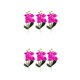 thumbnail image 4 of Inteprter 3 paquetes/lote Elija opciones ecológicas con estas flores de orquídeas de plástico para la decoración del hogar quad púrpura 2Conjunto, 4 of 6