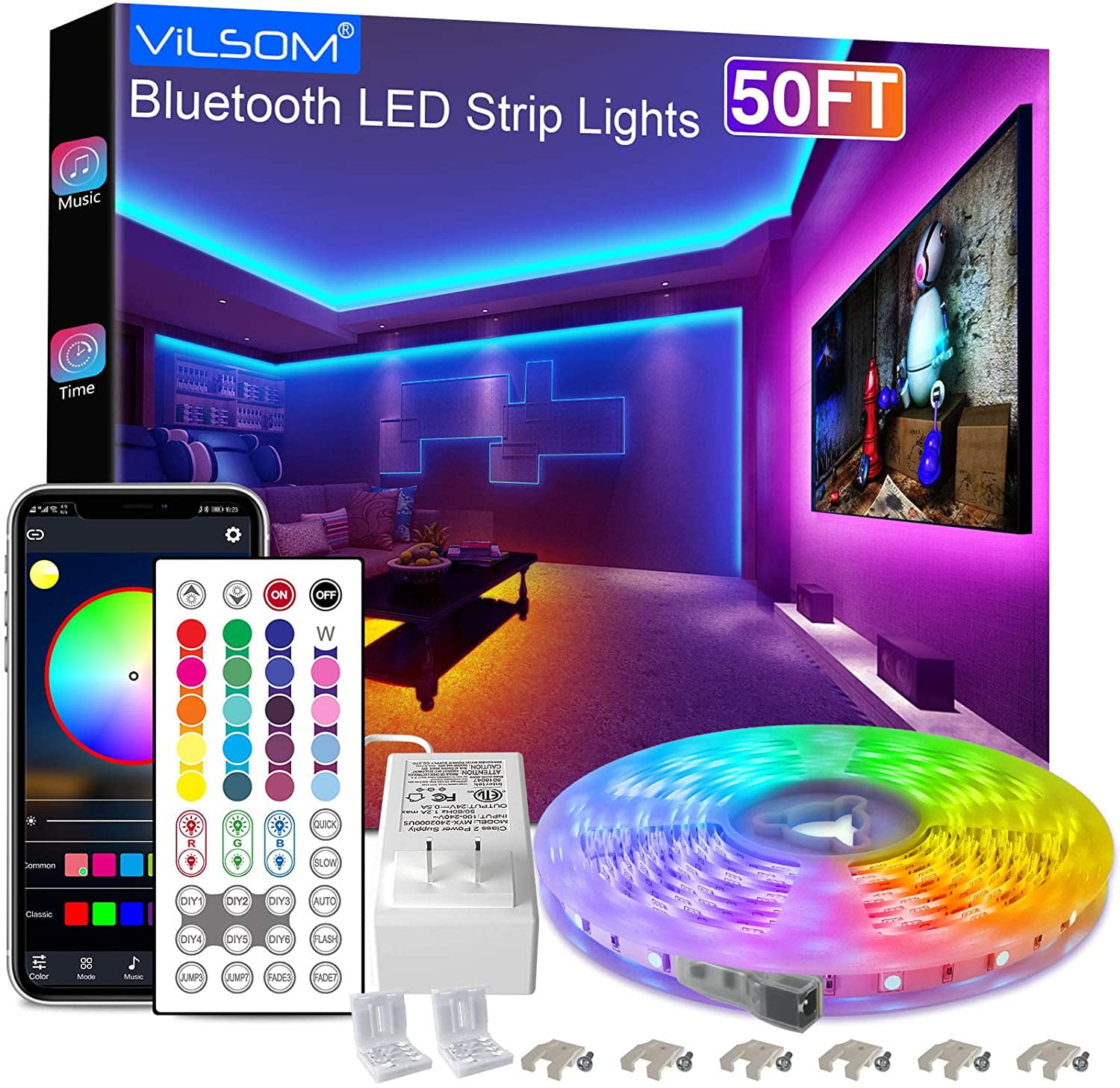 Details about   ONEVER Flexible Led Strip Lights with USB Cable for TV Computer Desktop Lapto... 