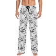 thumbnail image 4 of joogoo Men's Pajama Pants Retro Bicycles Soft Long Sleep Lounge Pjs Bottoms L, 4 of 7
