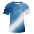 thumbnail image 4 of XIAOCHA Men's Monochrome Tie Dye Raglan T Shirt Short Sleeve Crew Neck Pullover Top Lightweight Casual Streetwear Tees, 4 of 4
