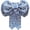 Blue, variant on Pre-Tied Bow Kimono Obi Belt, Polyester Yukata Waist Sash, 14.96x9.45inch