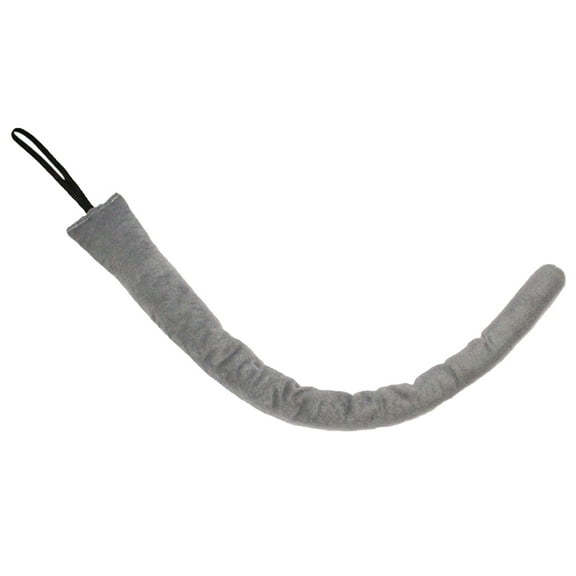 SeasonsTrading 16" Gray Plush Animal Tail - Grey Elephant Donkey Cat Mouse Costume Accessory, Mascot, Halloween, Birthday, Party Favor