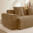 thumbnail image 5 of Jopath 78" Sofa Couch for Living Room,Sofa Velvet Deep Seat Couch with Wide Armrest,Brown, 5 of 14