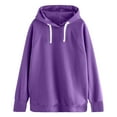 thumbnail image 4 of Giftesty Women's 2025 Fall Winter Warm Thumbhole Long Sleeve Drawstring Hood Athletic Sweatshirt Hoodie for Daily Wear Workout, 4 of 7