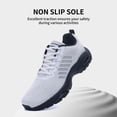 thumbnail image 4 of Ttecon Men's Non Slip Comfortable Running Shoes Gym Cross Training Sneakers Blakwhite US 9, 4 of 7