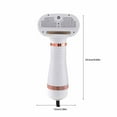 thumbnail image 2 of Tvtnvo Pet Hair Dryer with Brush Quiet Portable 3 Temperatures Low Noise Gentle Heat Fast Drying Soft Stainless Steel Pin Comb for Small Medium Dogs Pets Home Grooming White 12.4x5.0.x2.8in, 2 of 8