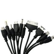 Black Portable USB 10 in 1 Charge Cable Multi Charger F2K3| HOT Accessories F9D7