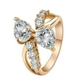 thumbnail image 2 of Fiudx Anillo de Moda, Elegante Joyería de Aleación, Diseño de Diamante con Estilo, Tamaño Único de 2 Cm, Perfecto para Fiestas, Eventos y Uso Diario, Regalo Ideal para Mujeres, Empaque Opp Incluido., 2 of 6