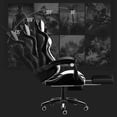 thumbnail image 3 of Silla Gamer Vidita GX2000 ergonómica negra y blanca con tapizado de poliuretano, 3 of 9