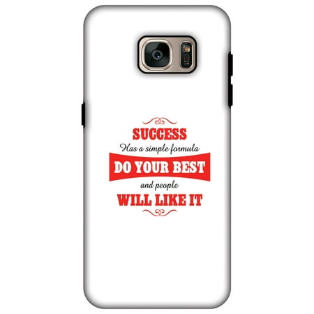 Samsung GALAXY S7 Edge Case, Premium 2 in 1 Slim Fit Handcrafted Printed Designer ShockProof Heavy Duty Protection Case Back Cover for Samsung GALAXY S7 Edge G935F - Success Do Your (Best Cell Phone Virus Protection)