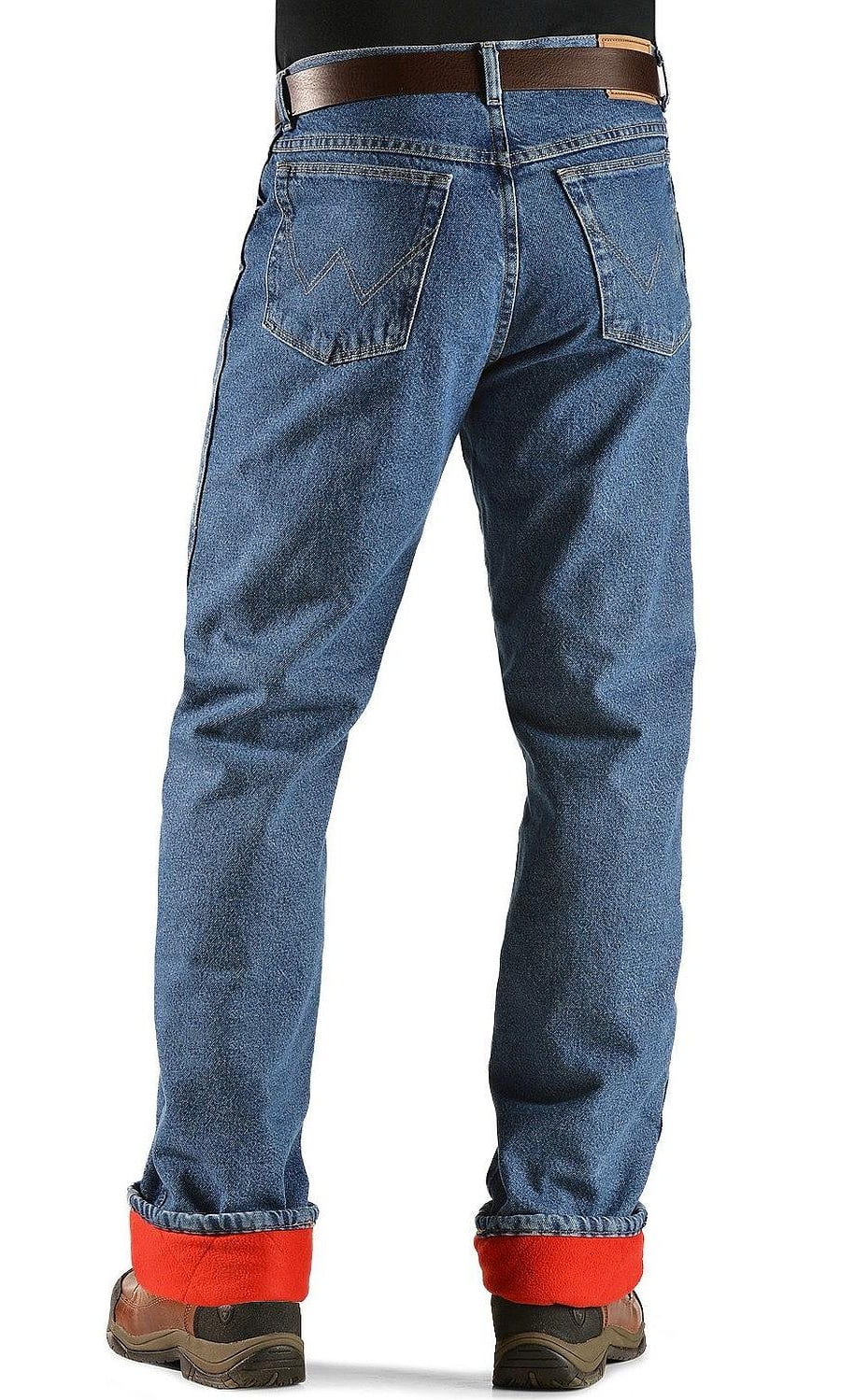 Wrangler Men's Jeans Rugged Wear Relaxed Fit Flannel Lined - 33213Sw -  