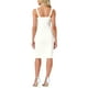 thumbnail image 3 of Vestidos de mezclilla para mujer INSPIRE CHIC, con botones, sin mangas, escote corazón, midi, color crema blanco, talla XL, 3 of 6