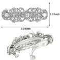 thumbnail image 4 of Austrian Crystal Hair Clips, White Sparkly Rhinestones Hairpins Barrettes, Cryatal Hollow out Flower Hairgrip Hair Headwear Hair Accessories for Women Girls, 4 of 4