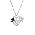 thumbnail image 2 of Delight Jewelry Silvertone Card Suit - Black Spade Let Things Go Fall Zoey Charm Necklace, 28", 2 of 4