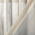 thumbnail image 3 of SAFAVIEH Nenet Grommet Curtain Window Panel, 52" x 96", Beige/Grey, 3 of 4