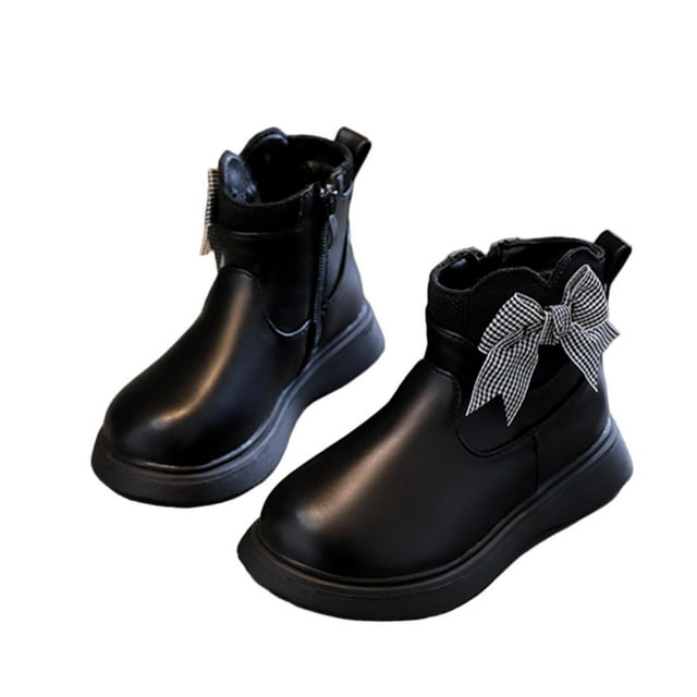 Autumn Girls' Booties, British Style Fashion Booties, Suitable for Middle and Older Children