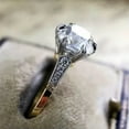 thumbnail image 2 of K-KED Charm Wedding Band 14k Gold Plated Rings Cubic Zirconia Delicate Jewelry Size 6-10-8, 2 of 6
