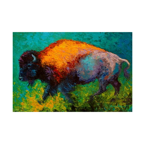 Marion Rose 'On The Run Bison' Canvas Art