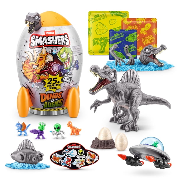 Juguete ZURU Smashers Dino vs Aliens Medium (Spinosaurus) para niños