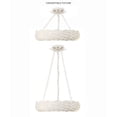 thumbnail image 5 of Crystorama Broche 6 Light Matte White Semi Flush Mount - 18"W x 3.75"H x 18"D, 5 of 8