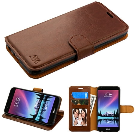 LG V5, K20 Plus, K10 2017 Case - Wydan Wallet Case Folio Flip Leather Kickstand Feature Credit Card Slot Style Cover