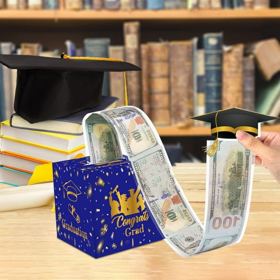 YiBai 2025 Graduation Decorations, Graduation Decorations 2025, Surprise Box Birthday Money Drawing Graduation Money Drawing Box Decoration Money Drawing Box #.30, Blue