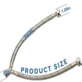 thumbnail image 4 of Krydros Stainless Steel Washing Machine Y-Mixer Hose, 3/4" Brass Fittings, 4 of 5