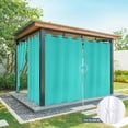 thumbnail image 6 of Turquoise Outdoor Curtains for Patio Waterproof, Windproof Privacy Curtains with Weighted Bottom, Modern Pure Turquoise Outside Drapes for Picnic Garage Backyard Cabana 54"x108" 1 Panel, 6 of 8