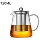 thumbnail image 2 of Tetera de Vidrio Resistente Al con Tetera de Acero Inoxidable, Tetera con Infusor, Tetera Puer Oolong de 750 Ml., 2 of 5