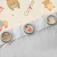 thumbnail image 4 of Homewish Happy Birthday Party Black Out Curtains, Kawaii Cartoon Capibara Curtains Pack of 2 (42x63 Each), Cute Animal Lover Bedroom Curtains, Blackout Curtains Home Decor, 4 of 6