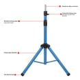 thumbnail image 3 of Mannequin Head Stand, Cabeza Giratoria Profesional de la Cabeza Azul del Trípodos del Trípodos Altura de Servicio Pesado Ajusticable Ajusticable para Peluquería, 3 of 7