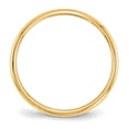 thumbnail image 2 of Real 14kt Yellow Gold 2mm Half-Round Wedding Band Size: 4; for Adults and Teens; for Women and Men, 2 of 5