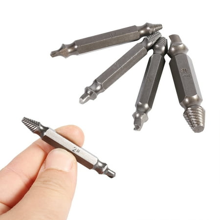 - VBESTLIFE 4PC Easy Speed Out Screw Extractor Drill Bit Tool Broken Damaged Bolt Remover