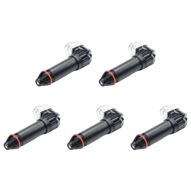 Luz LED para manillar de bicicleta, 350 mAh, 28 lm, tapones para extremos de barra, luces recargables por USB