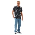 thumbnail image 3 of Rip Curl WASHED BLACK Men's Fun Times Short Sleeve Shirt, US Medium, 3 of 4