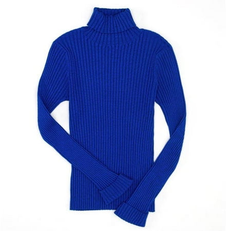 No Boundaries - Juniors Stretchy Ribbed Turtleneck