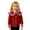 Red, variant on Vitality Girl Knit Sweater|Girls' Loose-Fit Soft Cardigan Jacket|Versatile for School, Casual, and Everyday Wear,90,White,Suitable for all seasons